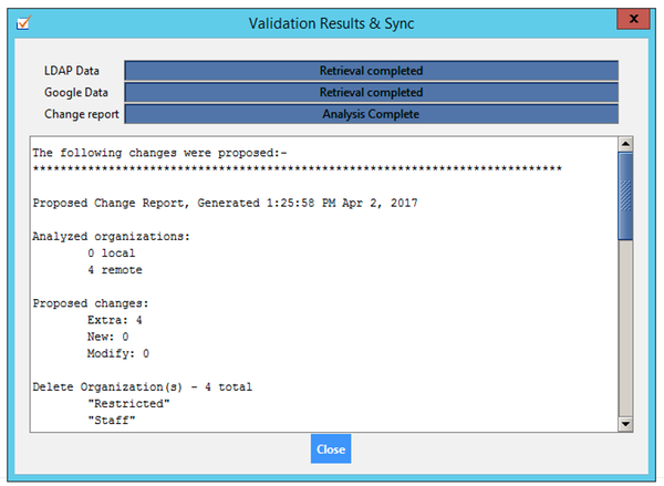 simulate sync results